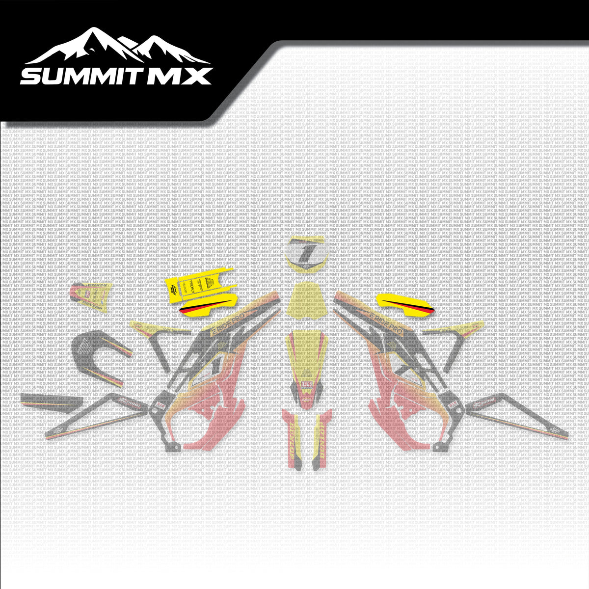 Suzuki Inspired E-Ride Pro Battery Lid Decals placement on the full kit