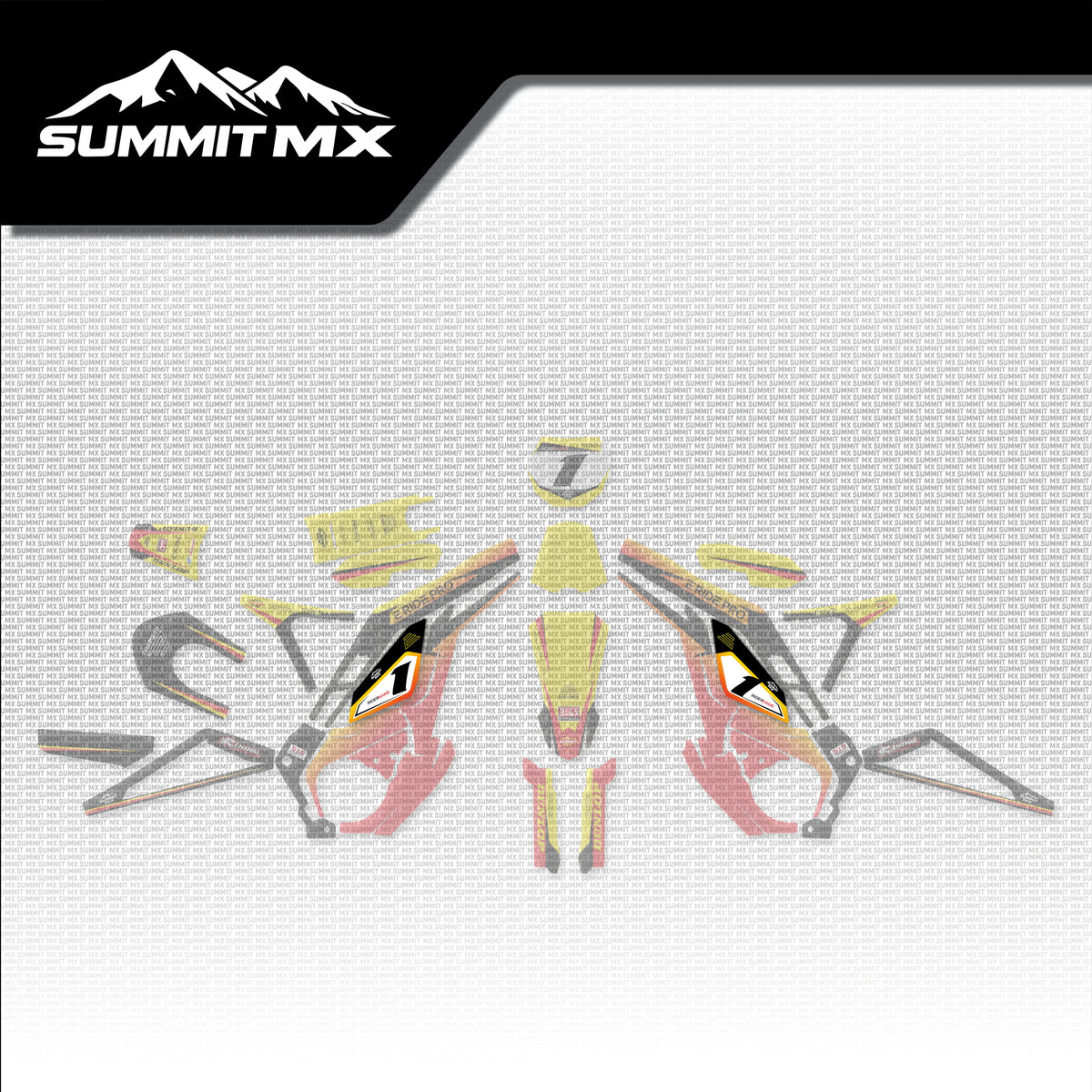 Suzuki Inspired E-Ride Pro Battery Decals placement on the full kit
