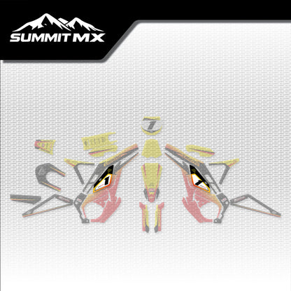 Suzuki Inspired E-Ride Pro Battery Decals placement on the full kit