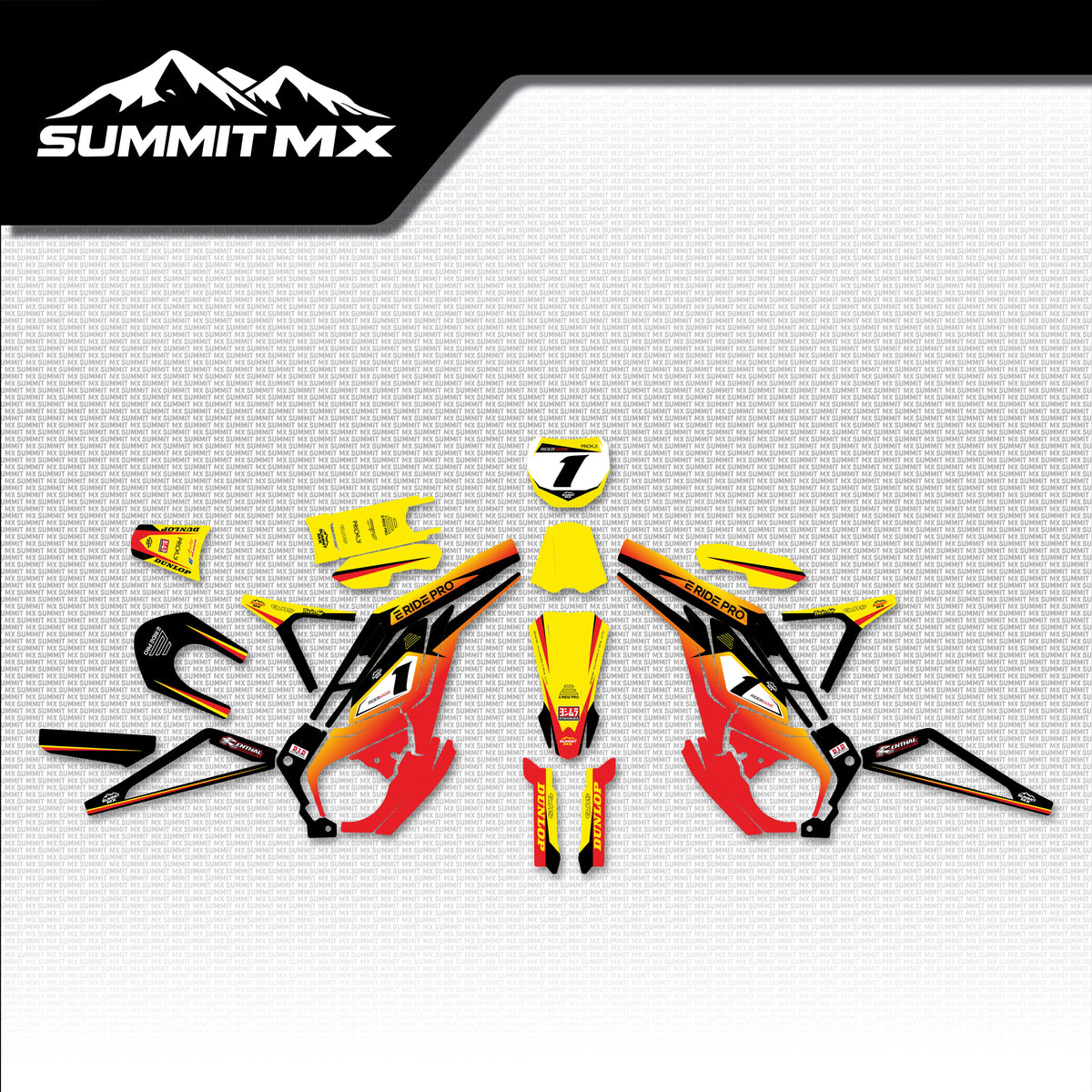 Suzuki Inspired E-Ride Pro Graphics Kit for the 1.0 and 2.0