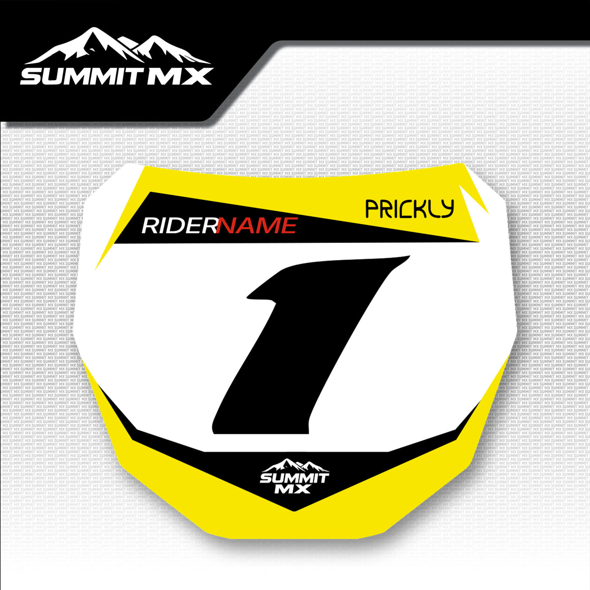 Suzuki Inspired E-Ride Pro Number Plate Decal