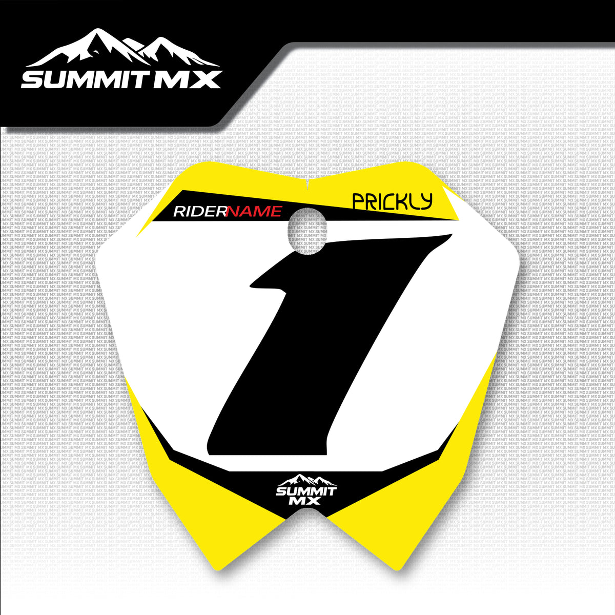 Suzuki Inspired ETM RTR Number Plate Decal