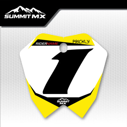 Suzuki Inspired ETM RTR Number Plate Decal
