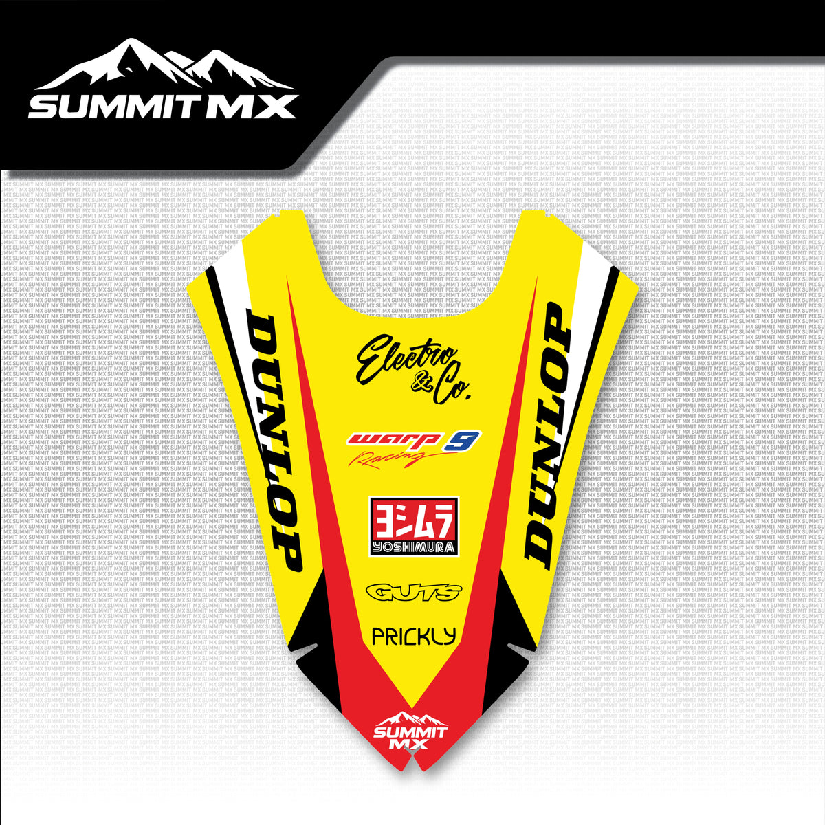 Suzuki Inspired ETM RTR Rear Fender Decal