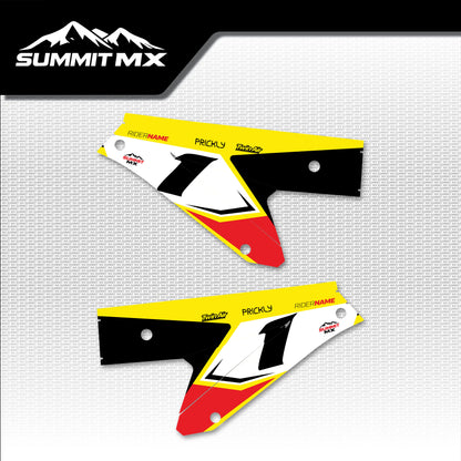 Suzuki Inspired ETM RTR Side Number Plate Decals