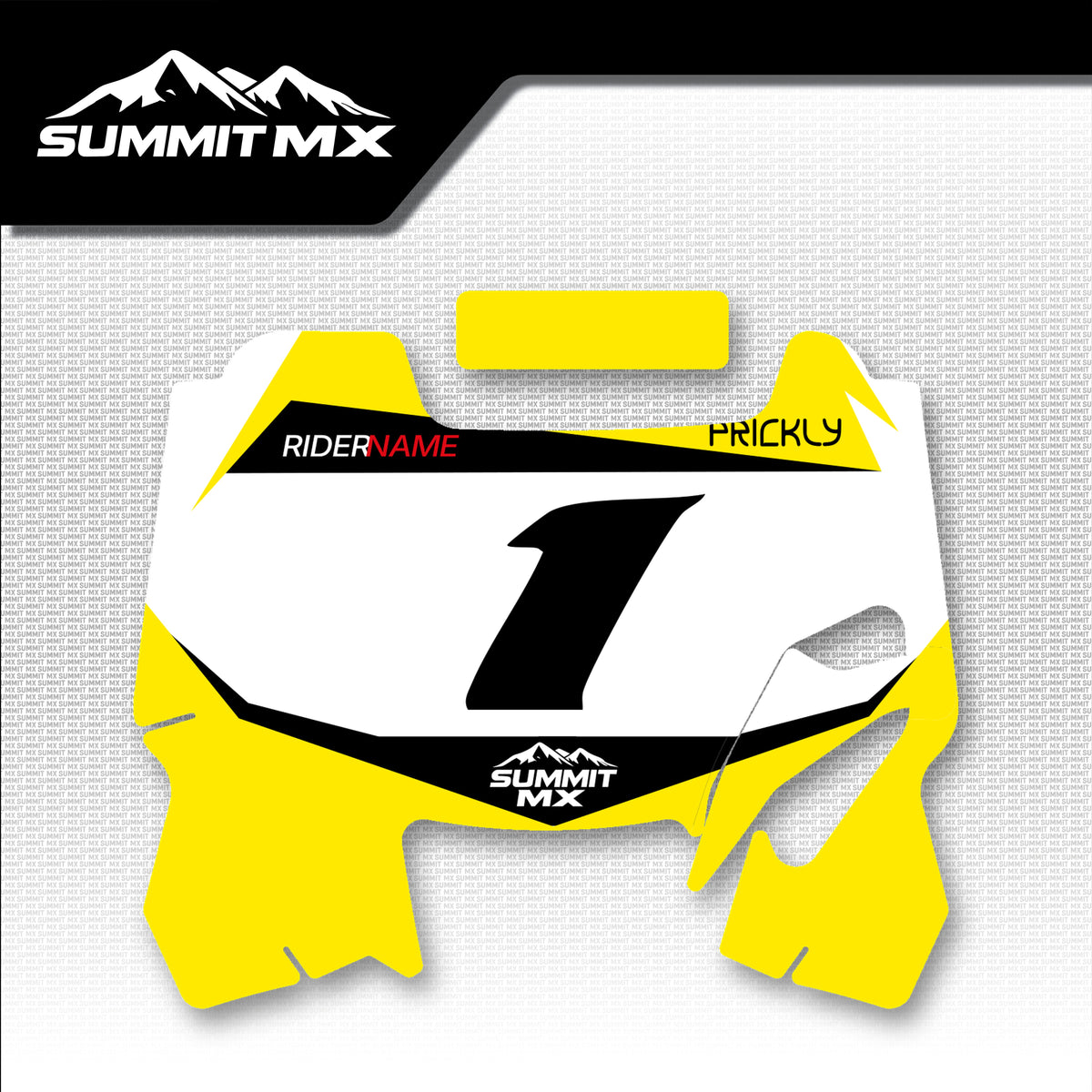 Suzuki Inspired Hyper Bee Number Plate Decal