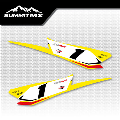 Suzuki Inspired Hyper Bee Side Number Plate Decals