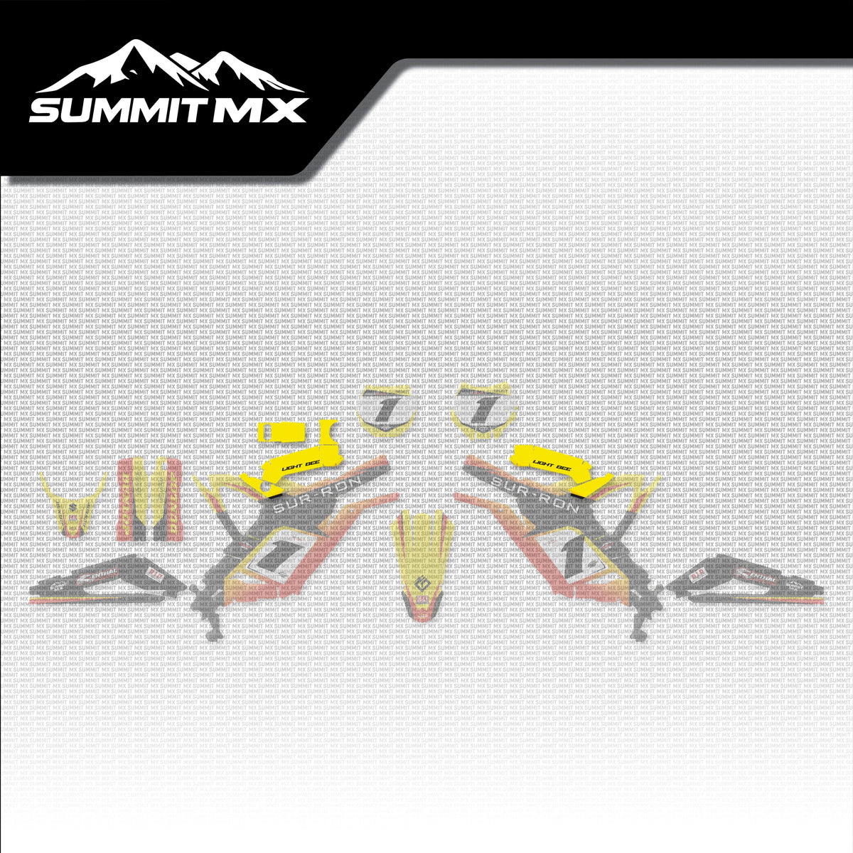 Suzuki Inspired Light Bee Battery Lid Decals placement on the full kit