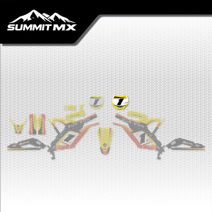 Suzuki Inspired Light Bee Number Plate Decal (2025+) placement on the full kit
