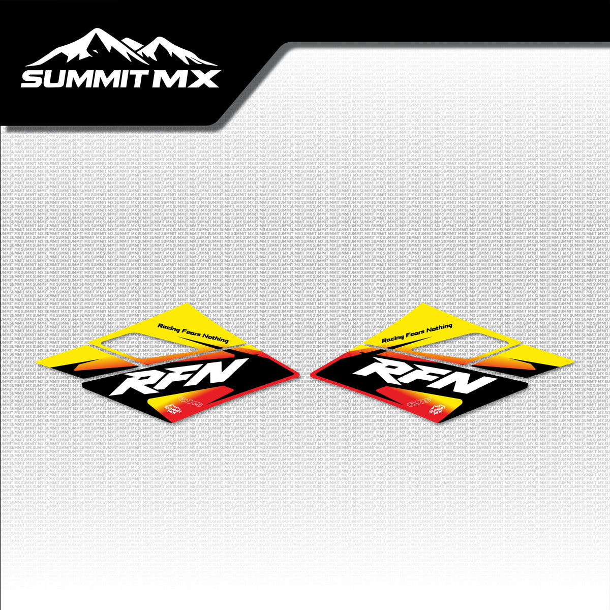 Suzuki Inspired RFN Warrior Pro SX-E15 Front Shroud Decals
