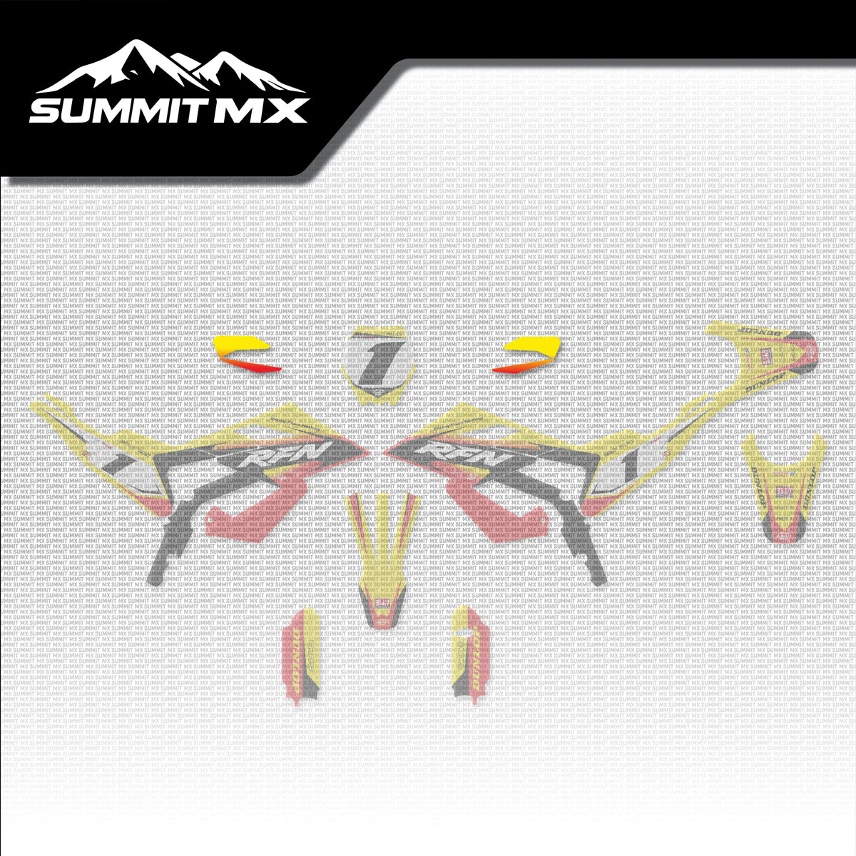 Suzuki Inspired RFN Warrior Pro SX-E15 Handguard Decals placement on the full kit
