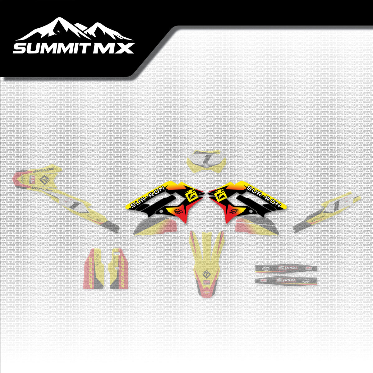 Suzuki Inspired Storm Bee Side Shroud Decals placement on the full kit