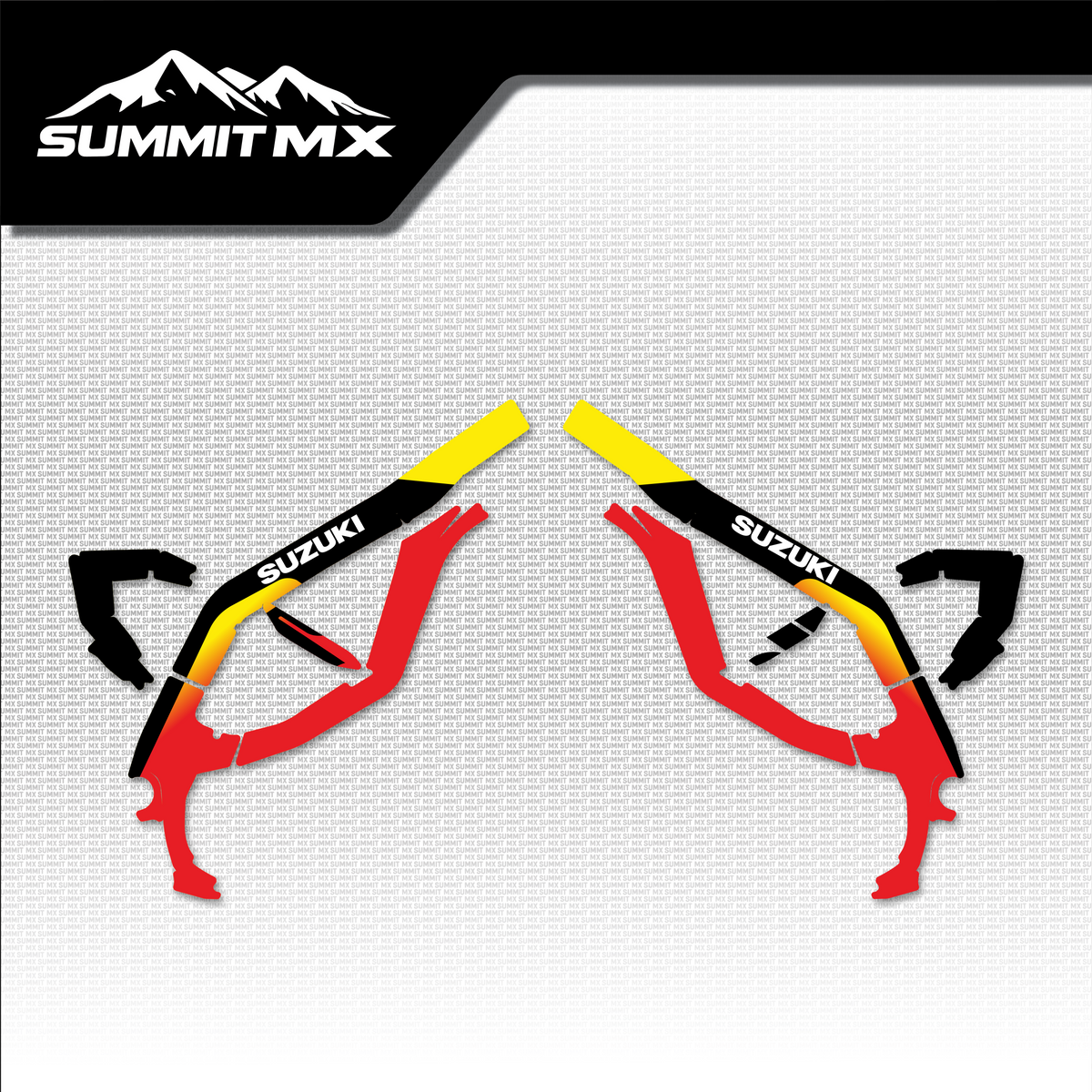 Suzuki Inspired Ultra Bee Frame Decals by Summit MX
