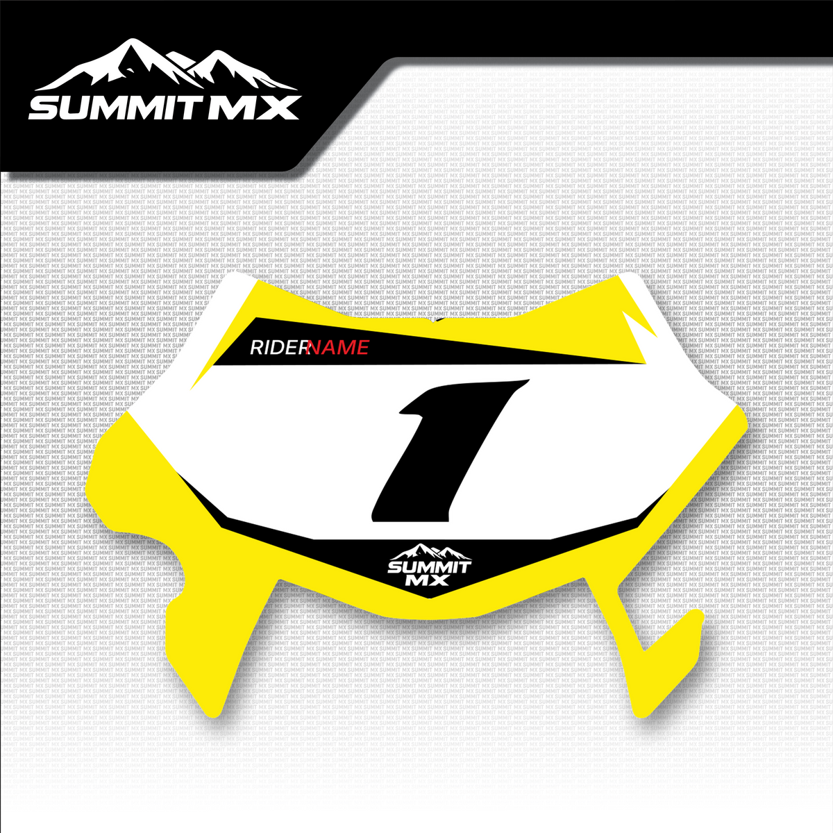 Suzuki Inspired Ultra Bee Number Plate Decal by Summit MX