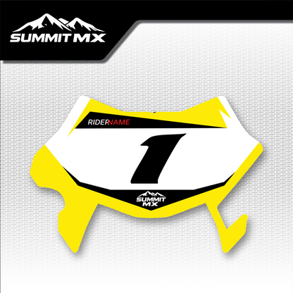 Suzuki Inspired Ultra Bee Number Plate Decal by Summit MX