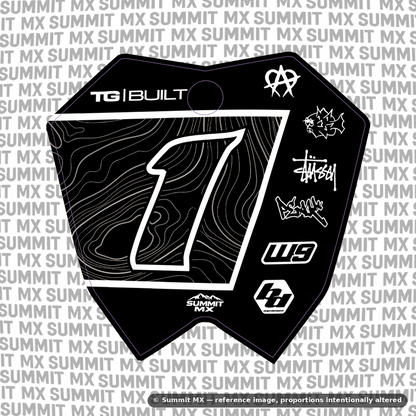 Switchback number plate decal cut for the RTR number plate