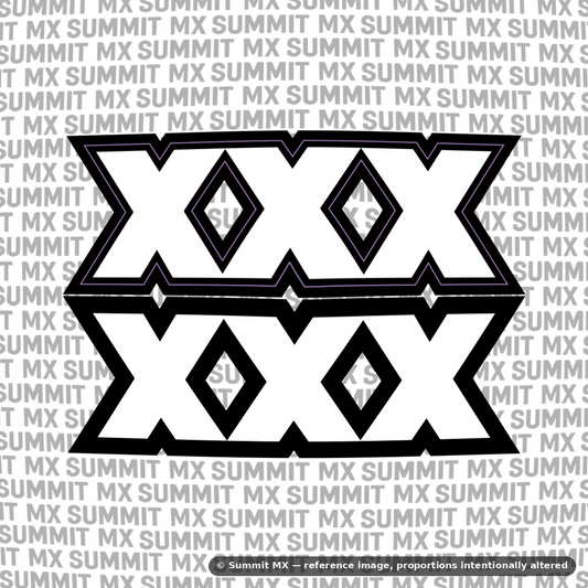 Talaria x3 XXX fork tube decal white