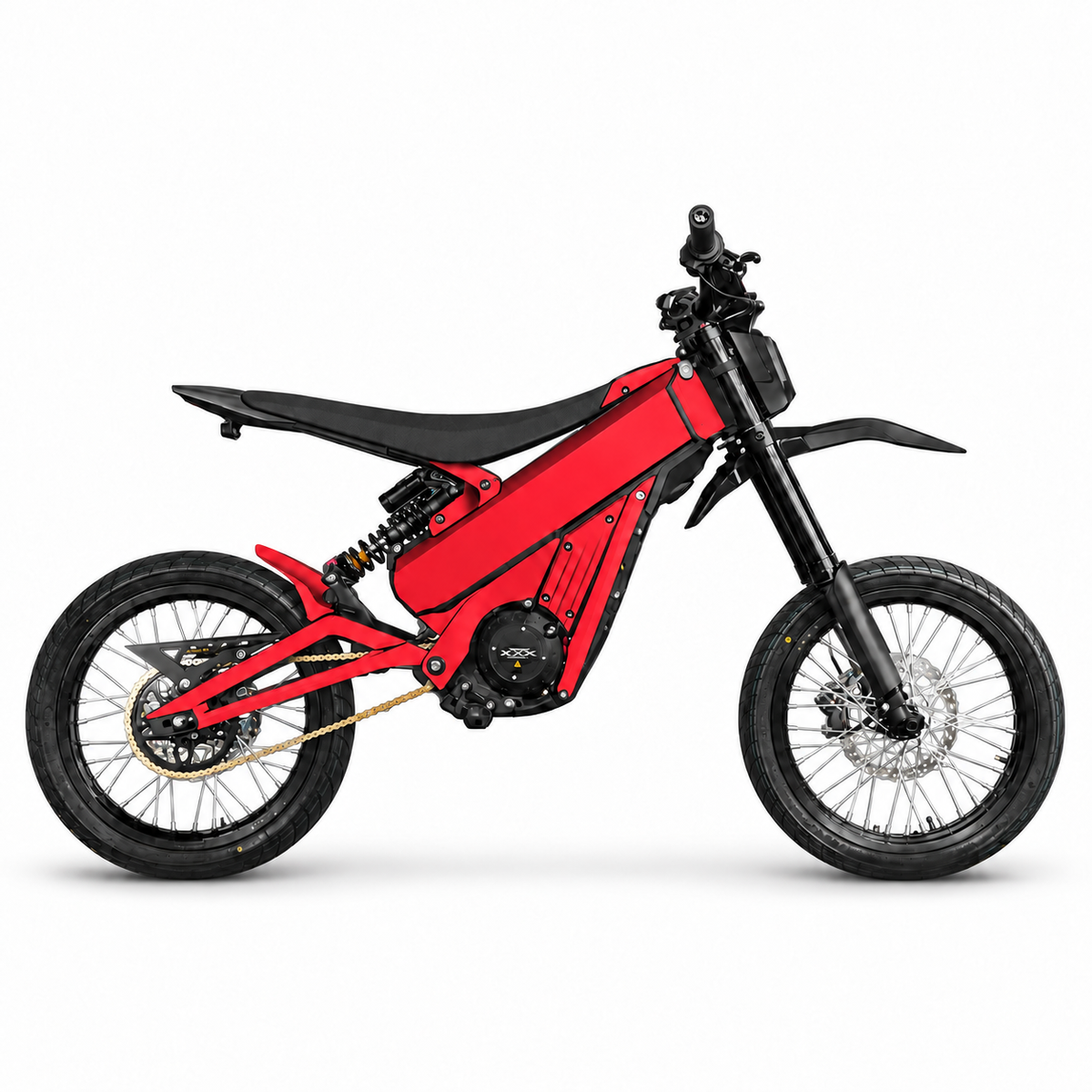 Talaria XXX solid color frame wrap Honda red