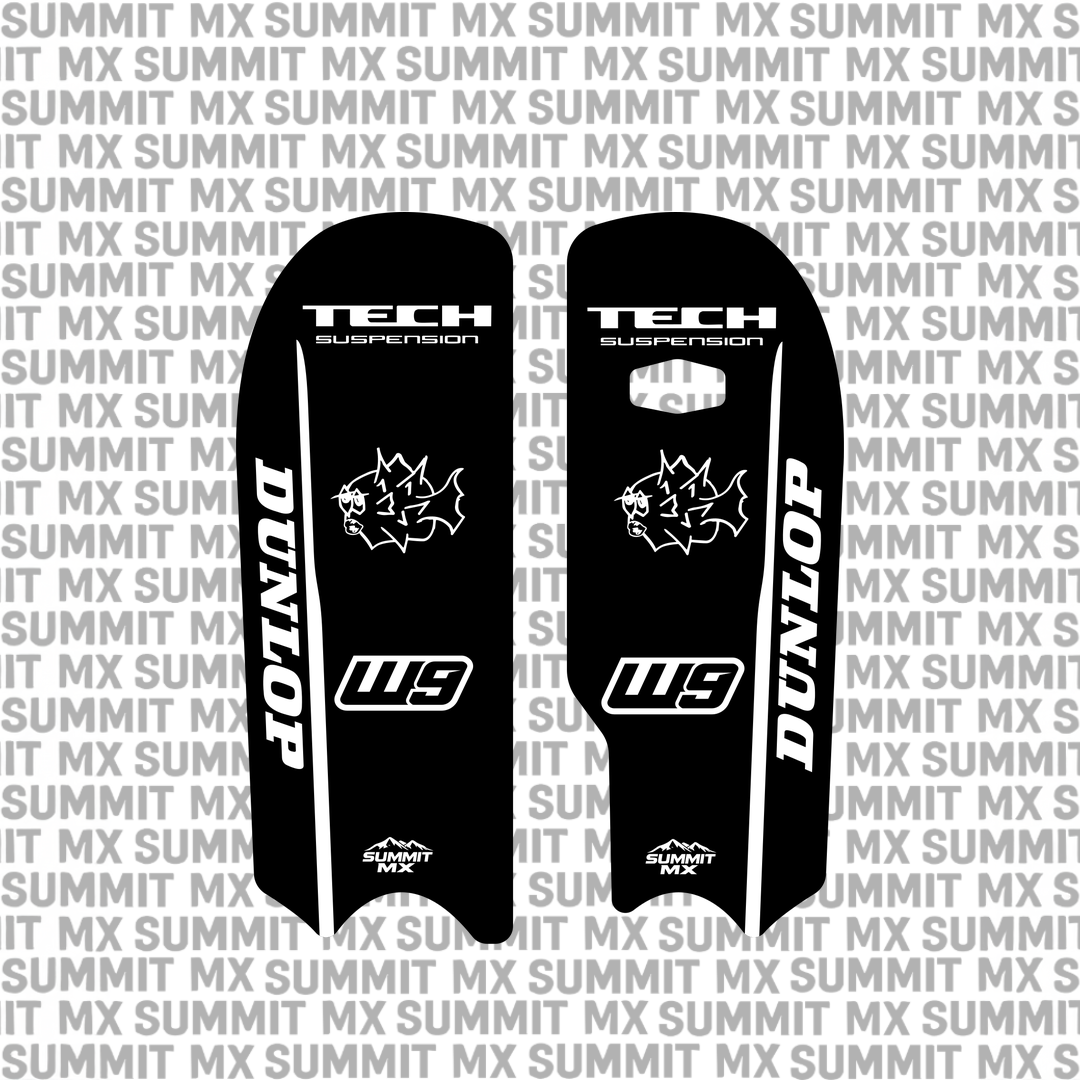 Tech fork guard decal, Style 2 — Summit MX