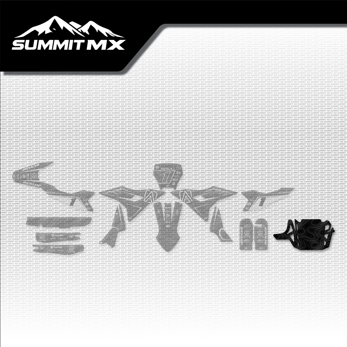 Topographical Decal for Altis Delta Skid Plate placement on the full kit