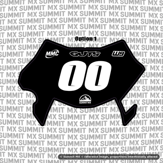 Surron Ultra Bee number plate decal option 1 design — Summit MX