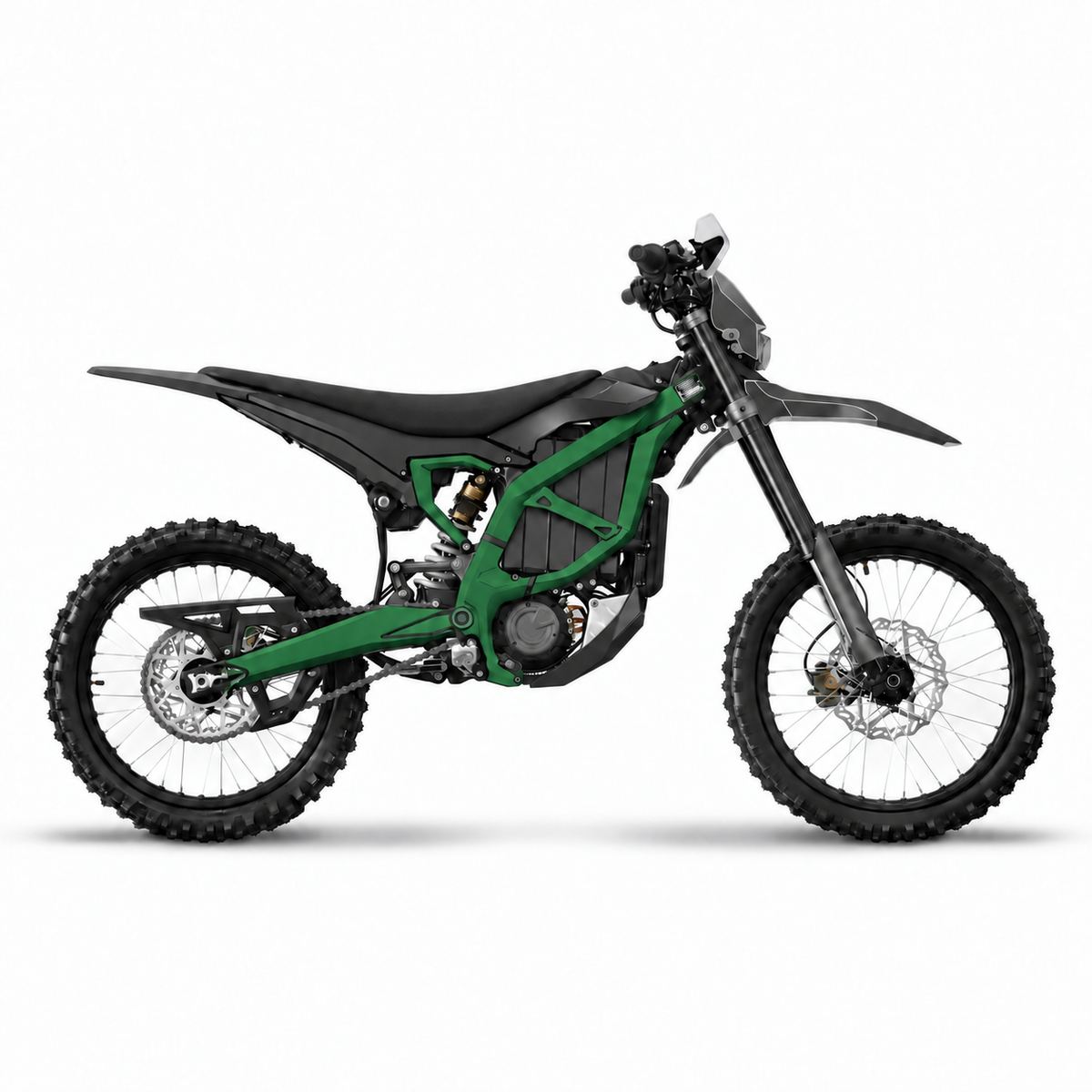 Surron Ultra Bee solid color frame wrap forest green