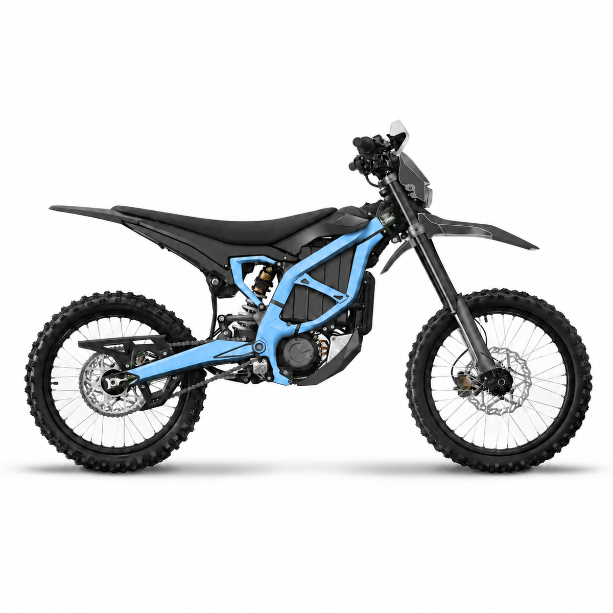 Surron Ultra Bee solid color frame wrap light blue