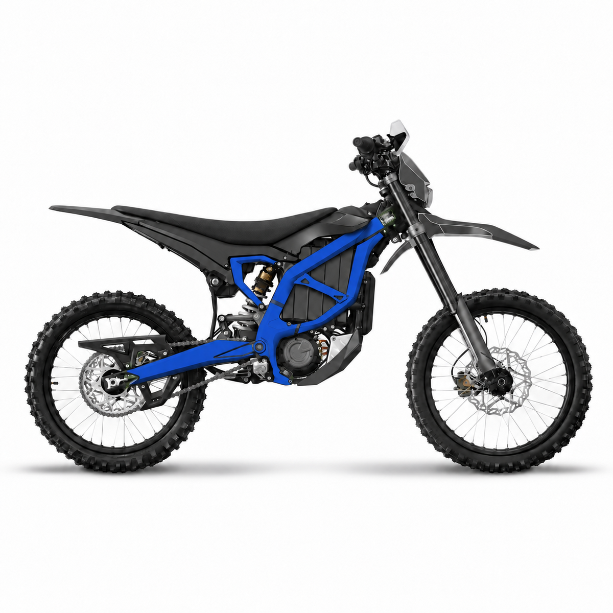 Surron Ultra Bee solid color frame wrap YZ blue