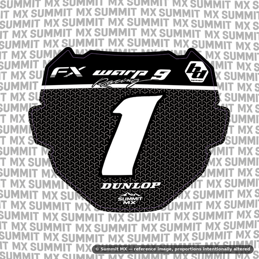 Vertex number plate decal cut for the ODI number plate