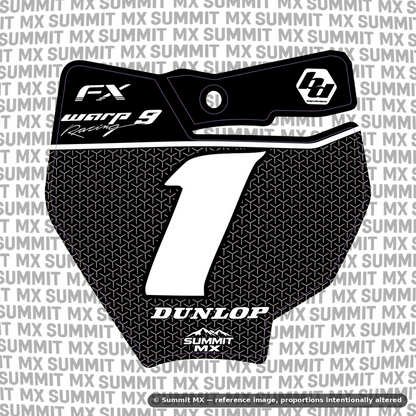 Vertex number plate decal cut for the KTM 65 number plate