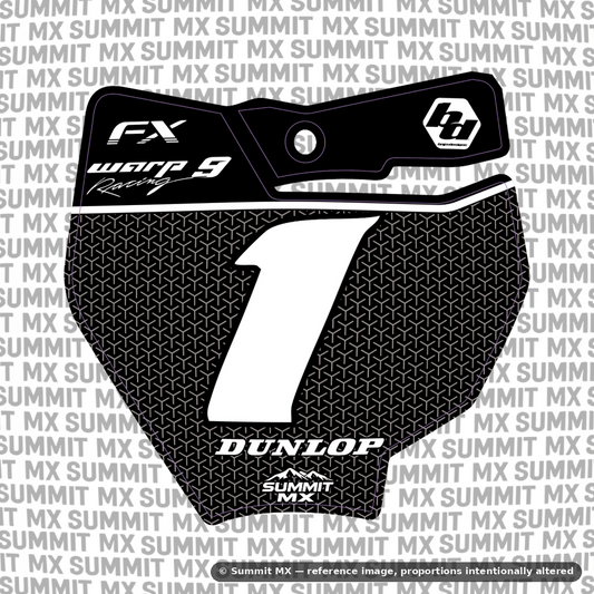 Vertex number plate decal cut for the KTM 65 number plate
