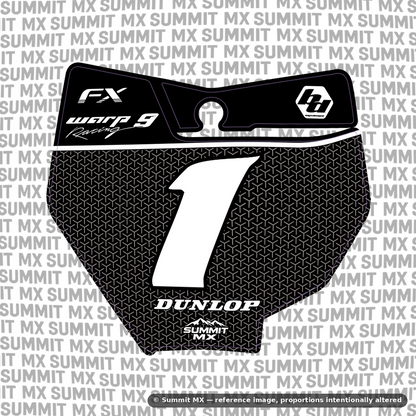 Vertex number plate decal cut for the KTM 85 number plate