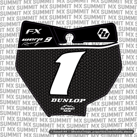 Vertex number plate decal cut for the KTM 85 number plate