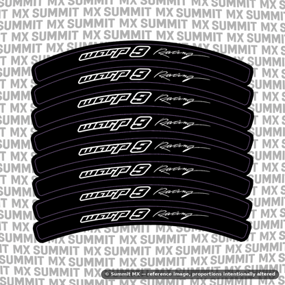 Warp 9 rim decals design — Summit MX