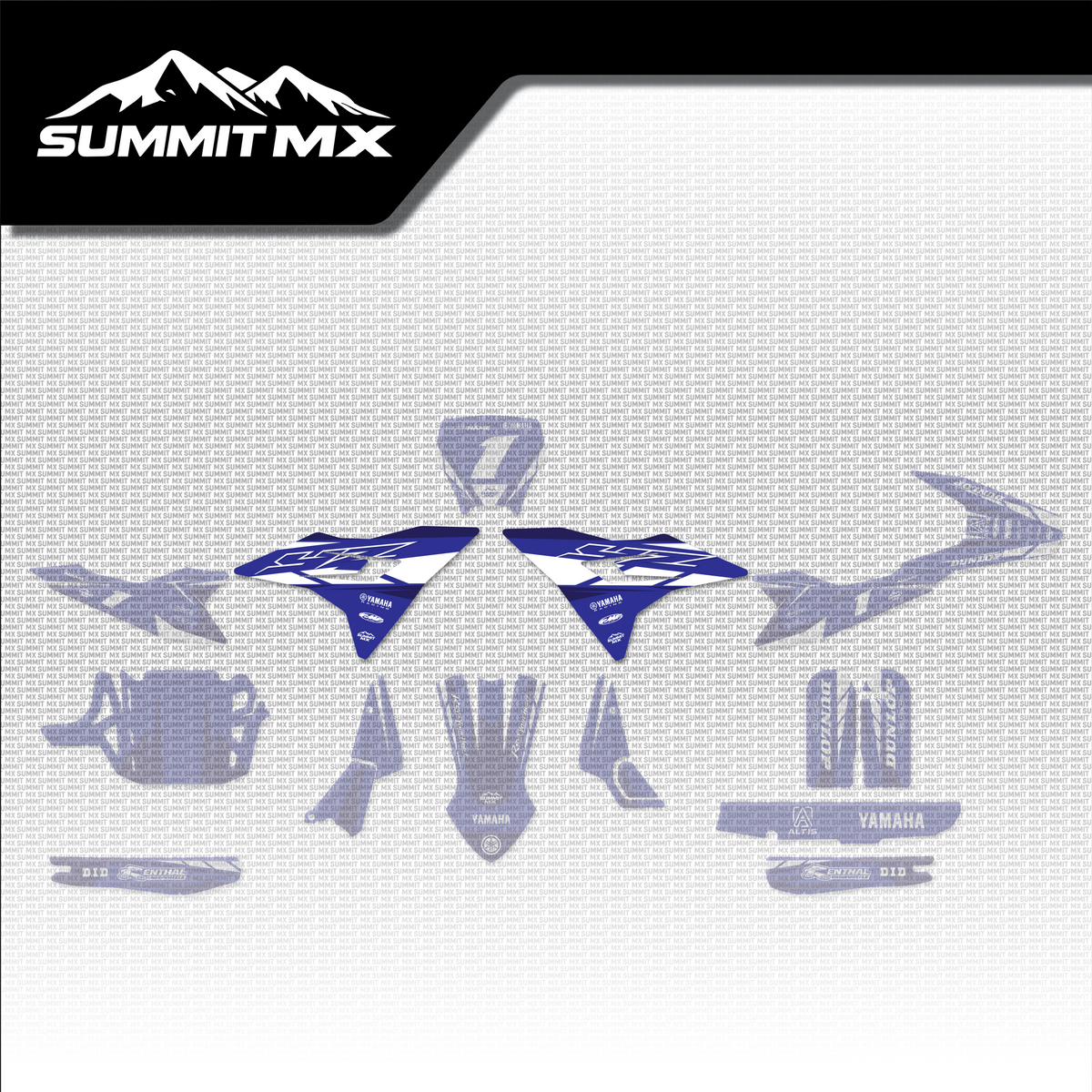 Yamaha Inspired Altis Delta Front Shroud Decals placement on the full kit