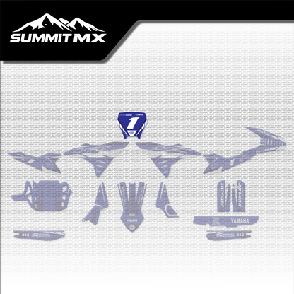 Yamaha Inspired Altis Delta Number Plate Decal placement on the full kit
