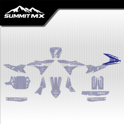 Yamaha Inspired Altis Delta Rear Fender Decal placement on the full kit