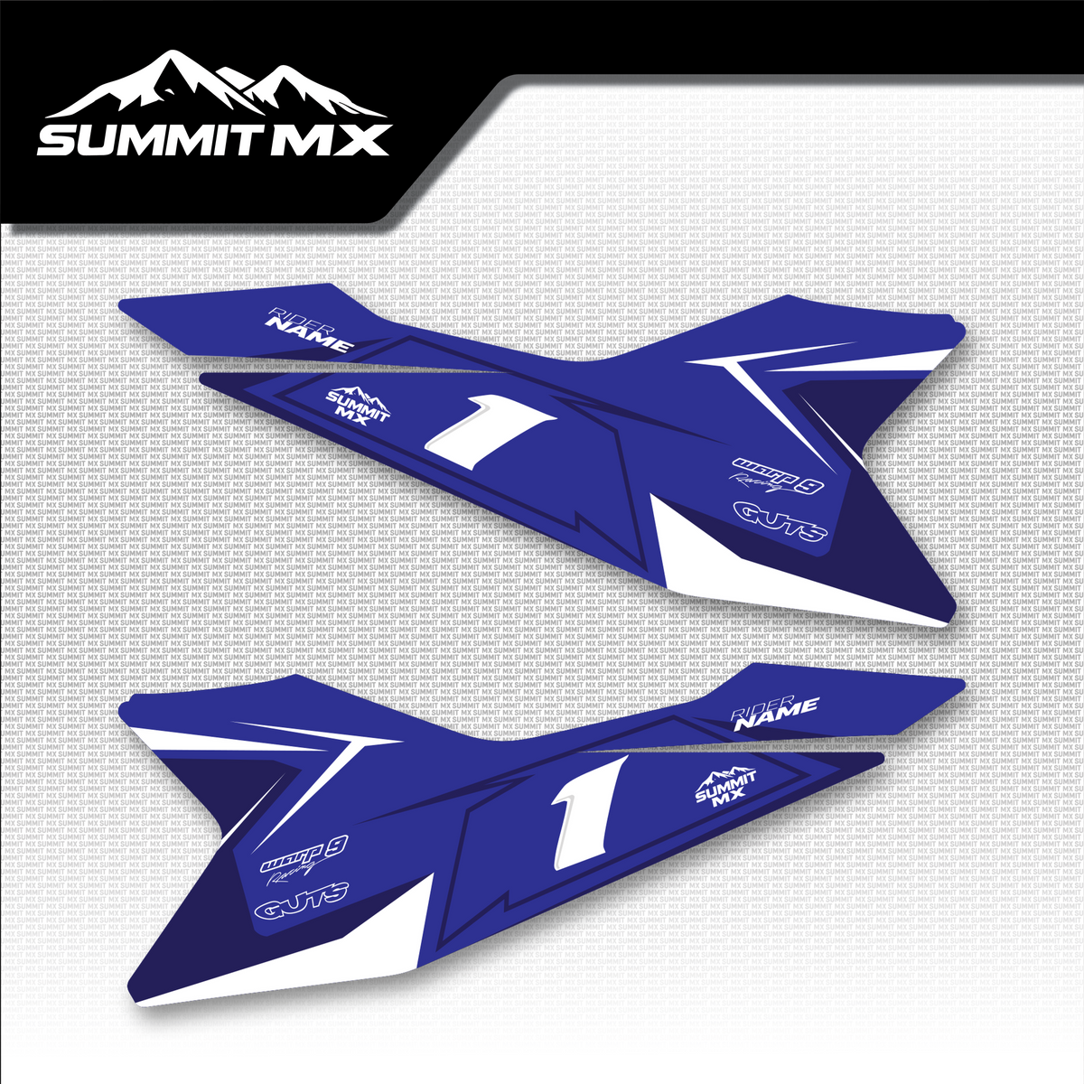 Yamaha Inspired Altis Delta Side Number Plate Decals