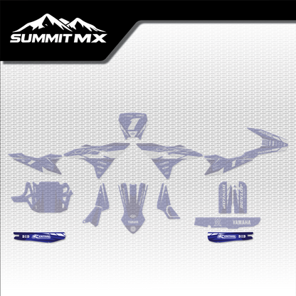 Yamaha Inspired Altis Delta Swing Arm Decal placement on the full kit