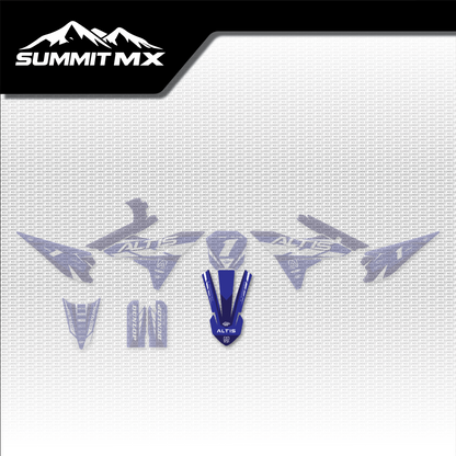 Yamaha Inspired Altis Sigma Front Fender Decal placement on the full kit