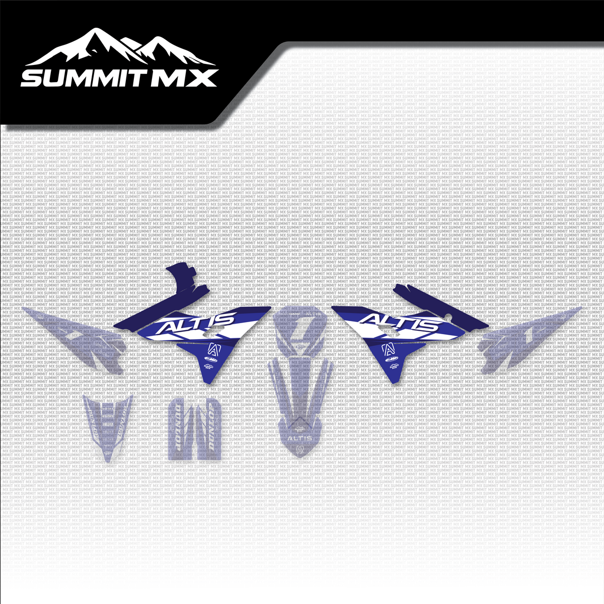 Yamaha Inspired Altis Sigma Front Shroud Decals placement on the full kit