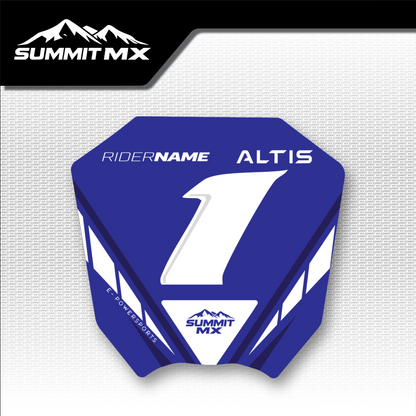 Yamaha Inspired Altis Sigma Number Plate Decal