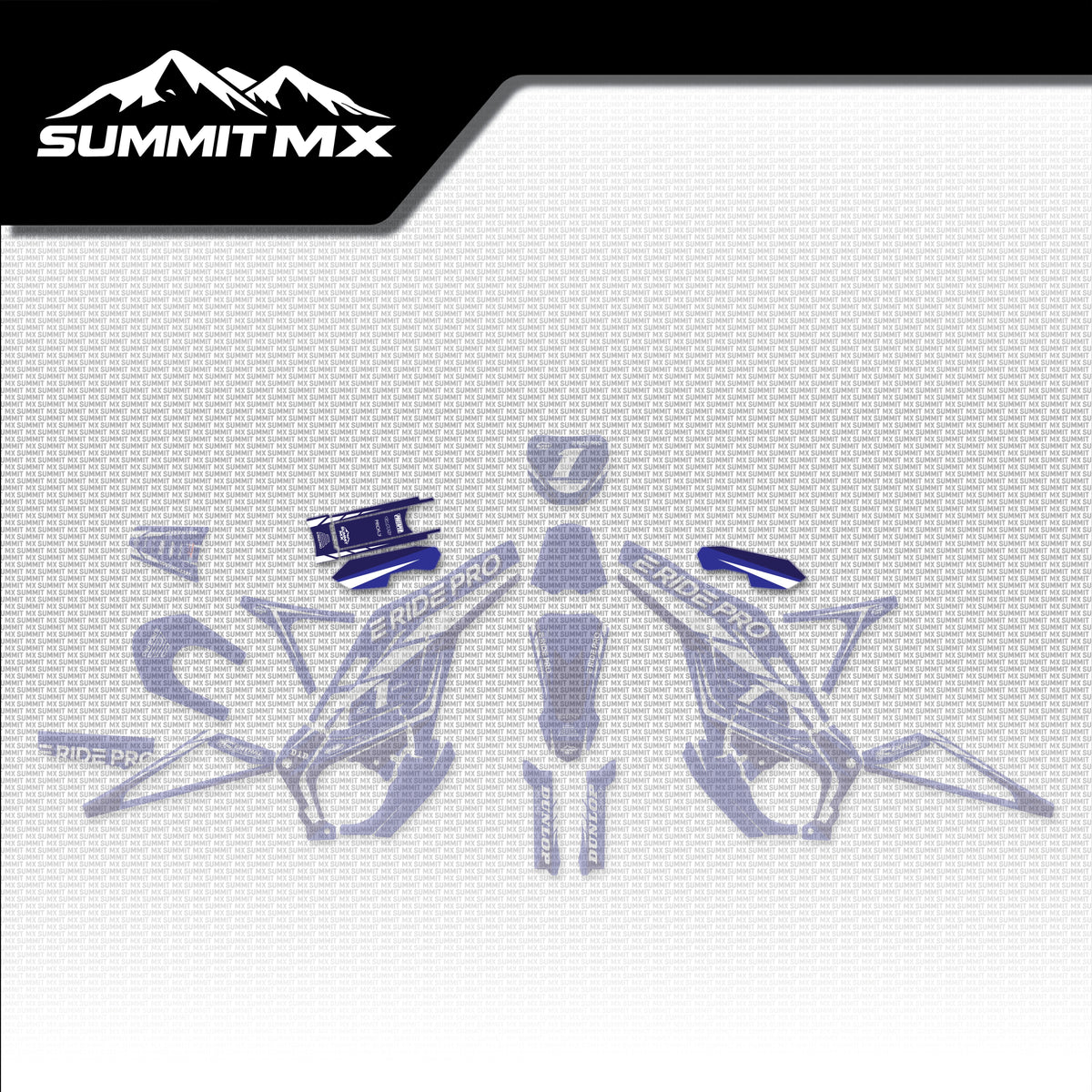 Yamaha Inspired E-Ride Pro Battery Lid Decals placement on the full kit