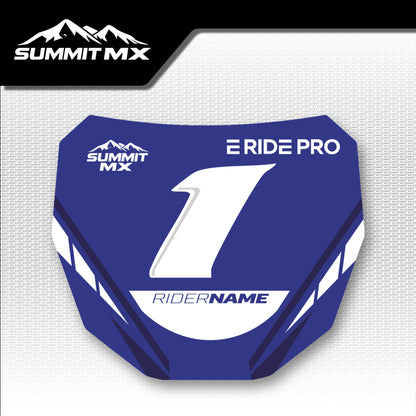 Yamaha Inspired E-Ride Pro Number Plate Decal