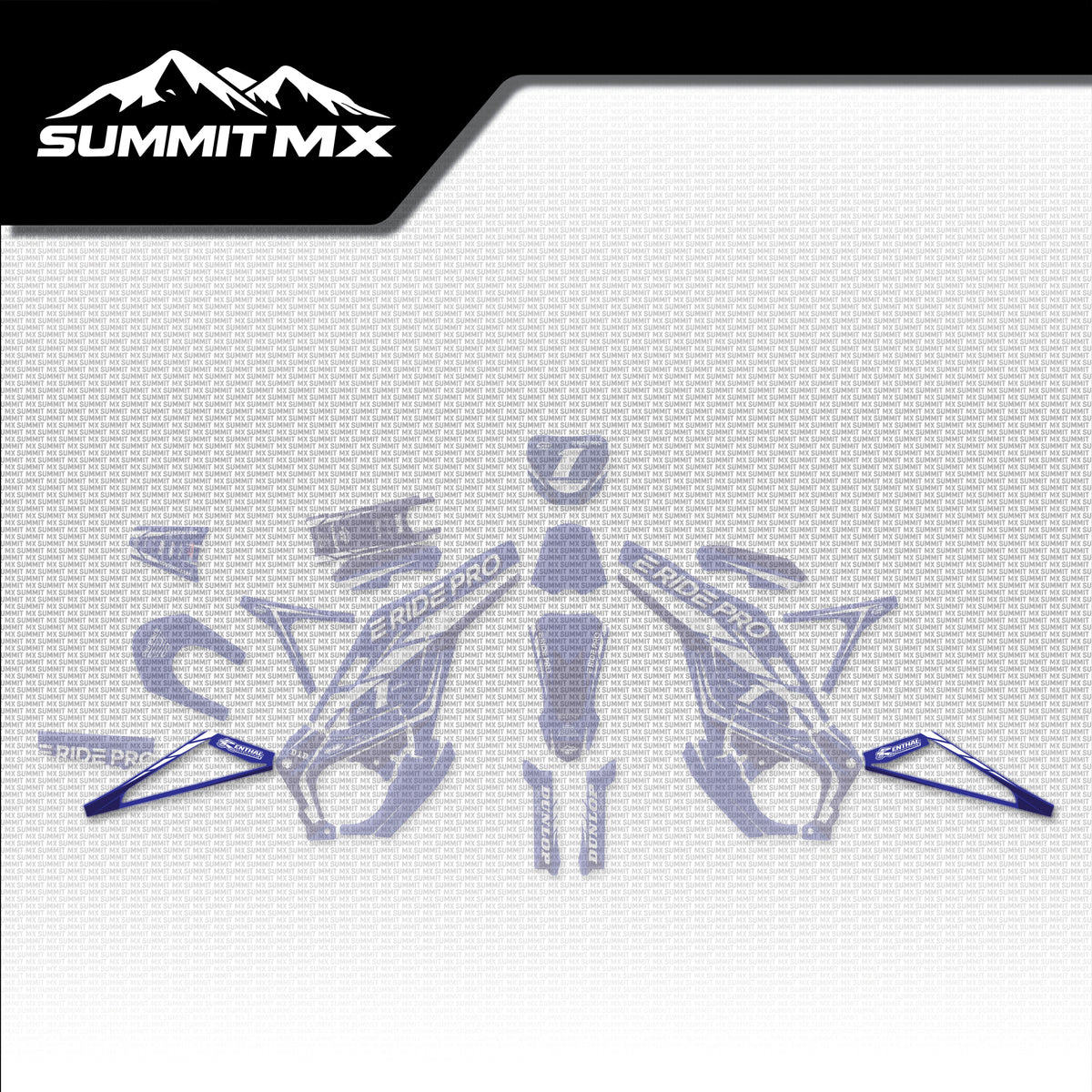 Yamaha Inspired E-Ride Pro Swing Arm Decals placement on the full kit
