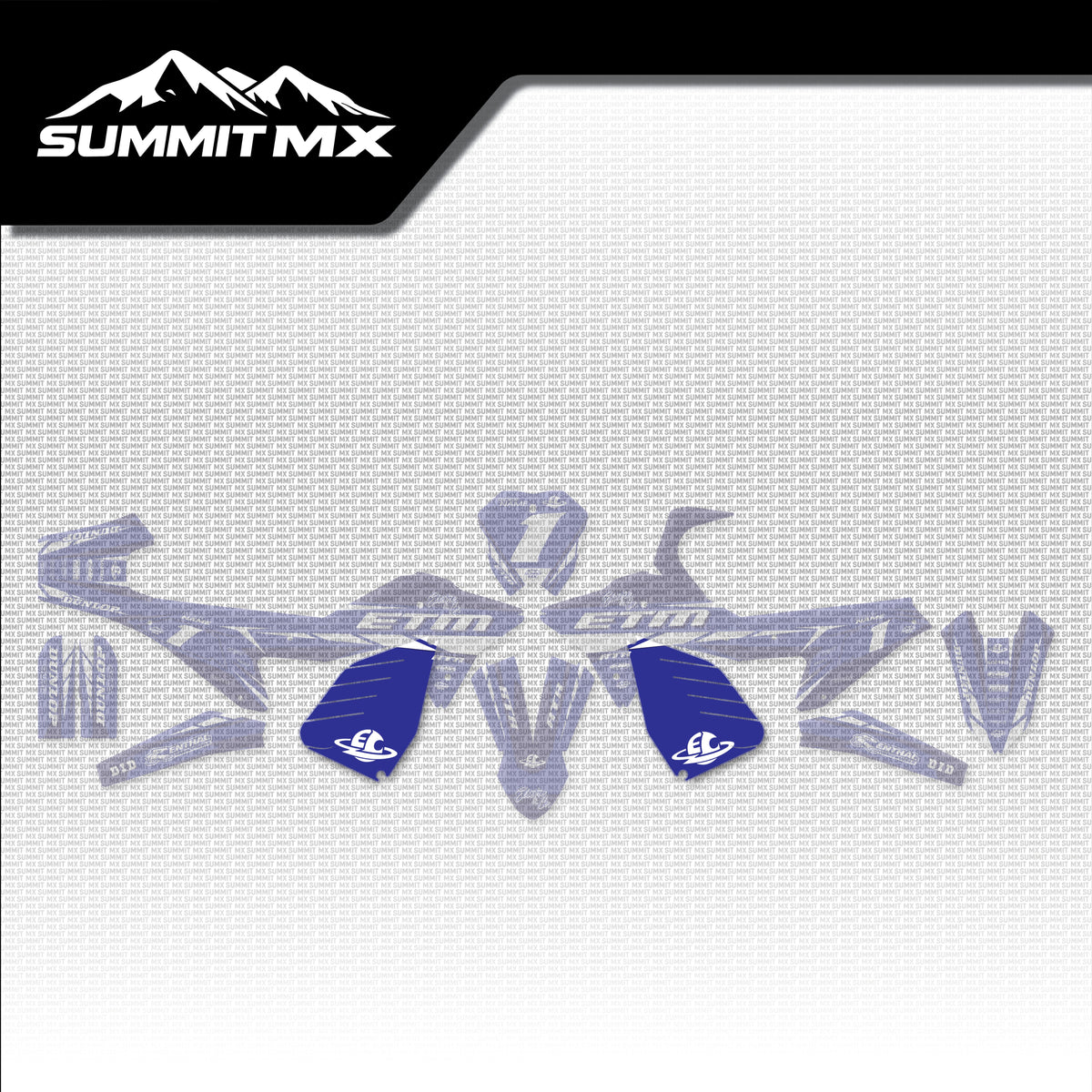 Yamaha Inspired ETM RTR Battery Decals placement on the full kit