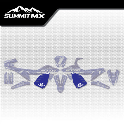 Yamaha Inspired ETM RTR Battery Decals placement on the full kit