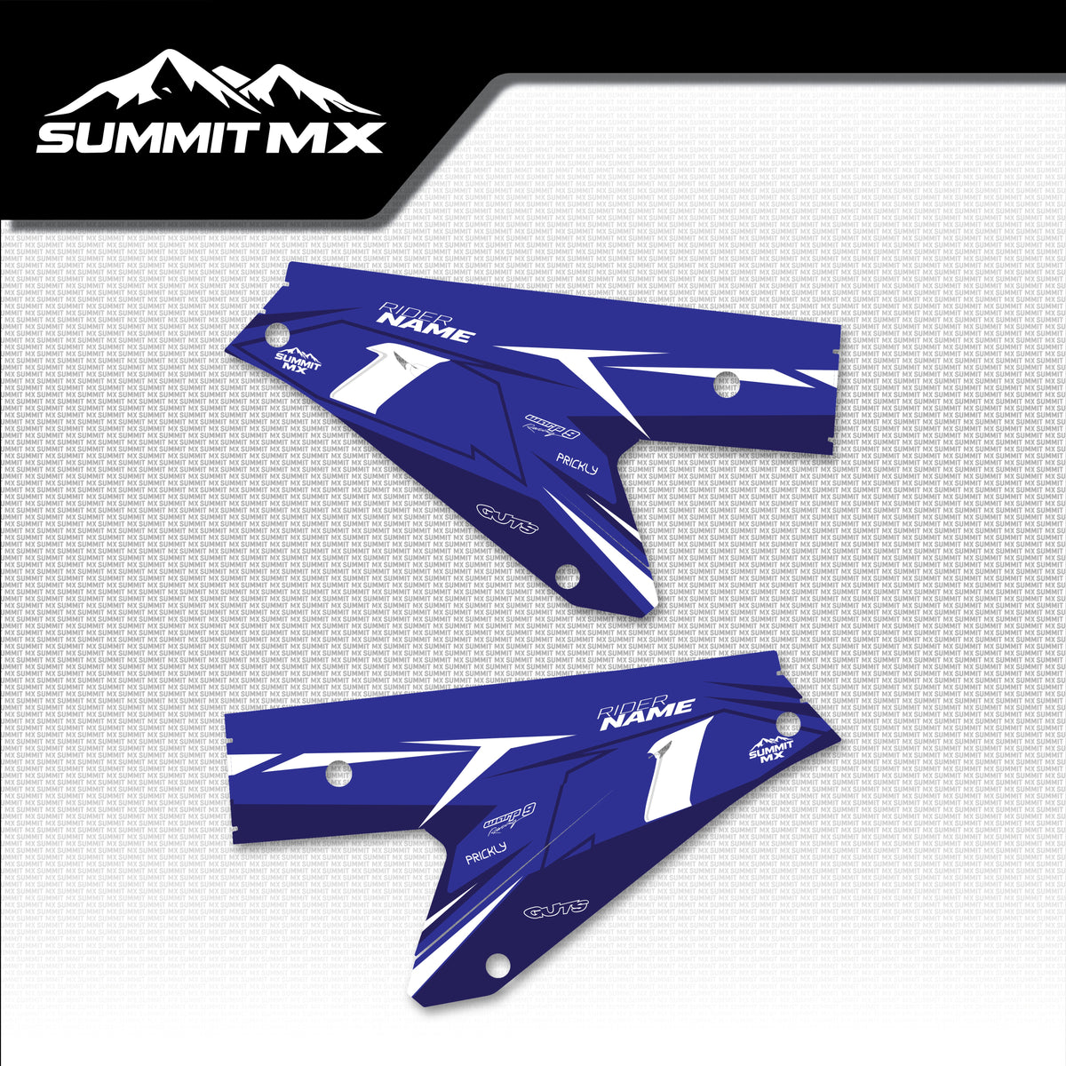 Yamaha Inspired ETM RTR Side Number Plate Decals