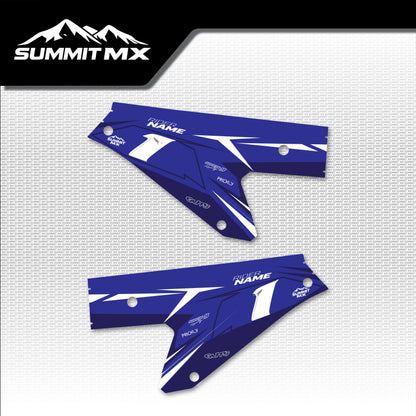 Yamaha Inspired ETM RTR Side Number Plate Decals