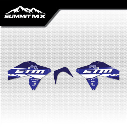Yamaha Inspired ETM RTR Side Shroud Decals